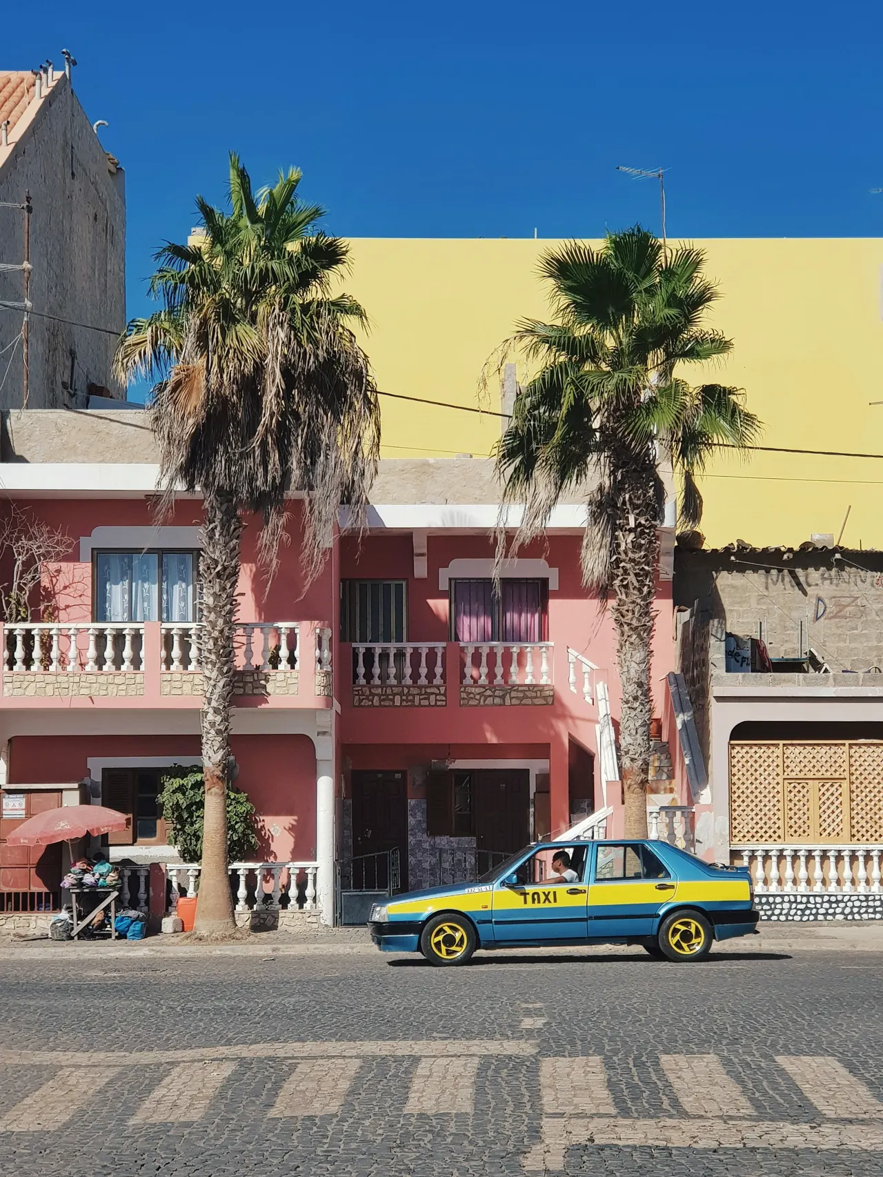 I was lucky to capture one of the characteristic island cabs in Santa Maria on Sal, Cape Verde