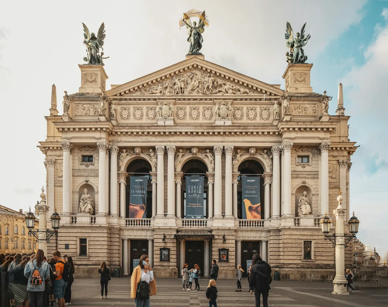 Lviv Opera House Facade
