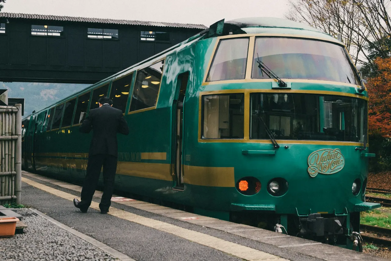 "Yufuin no mori" Limited express train, Kyushu, Japan