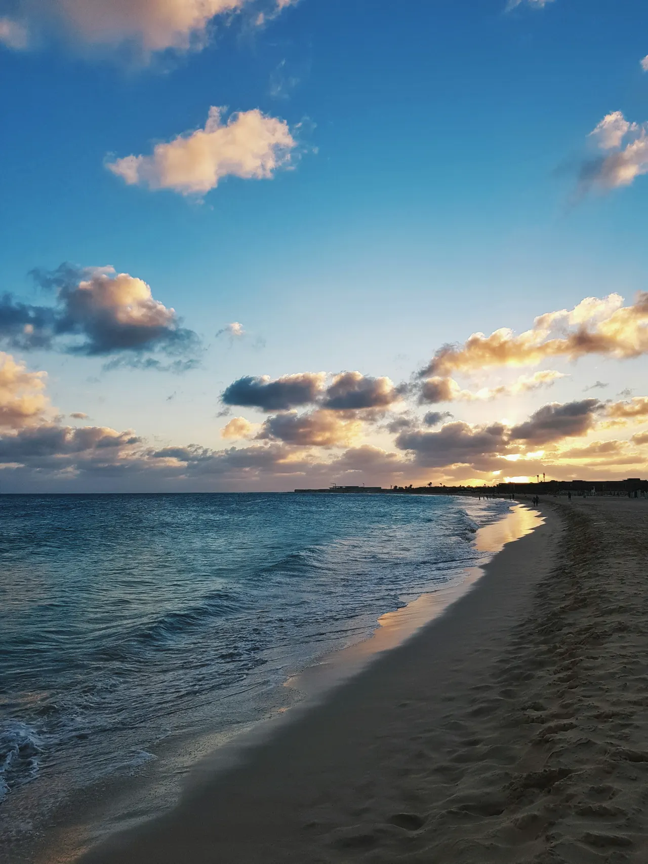 I captured this beautiful sunset on the first day of my time on Sale, Cape Verde