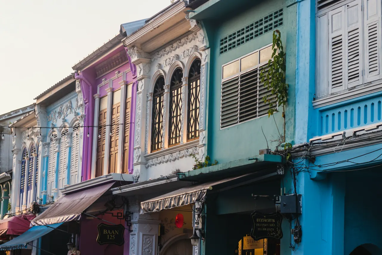 Look, how colorful the buildings of Phuket Old Town are!