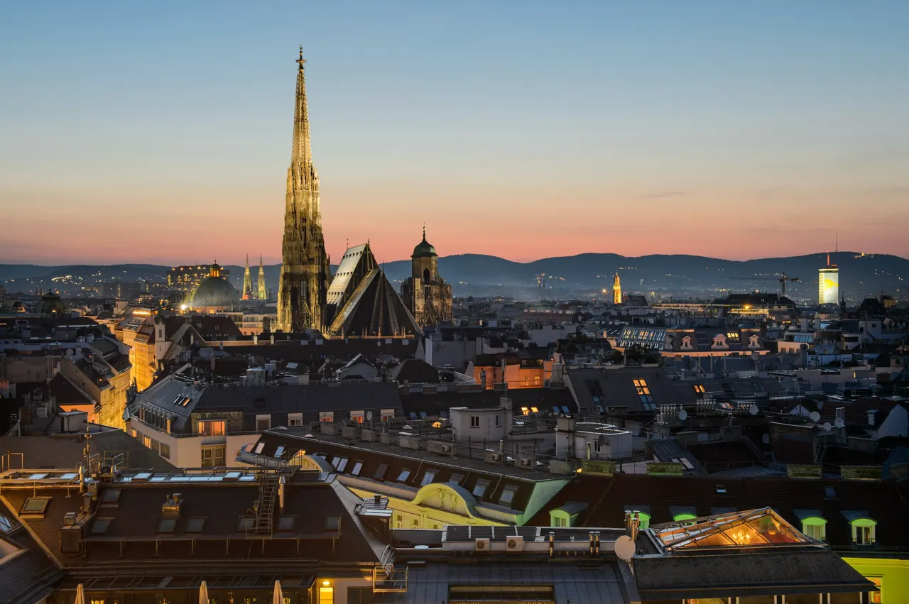 Evening View on Vienna
