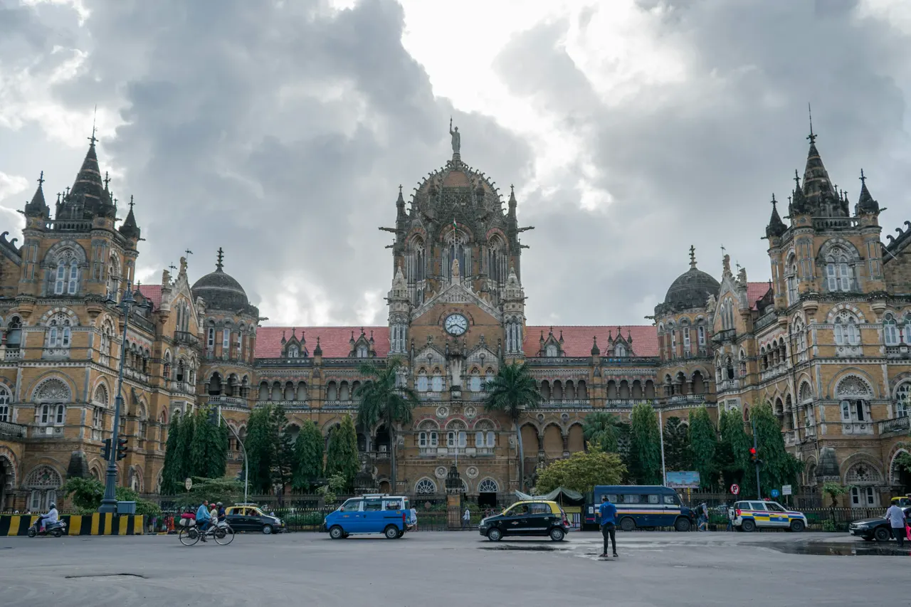 The famous Chhatrapati Shivaji Maharaj Terminus in Mumbai