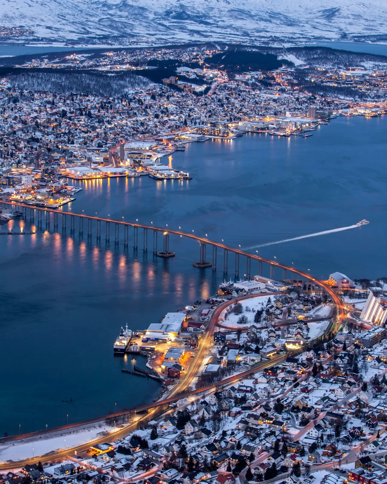 A bridge in Tromsø, Norway