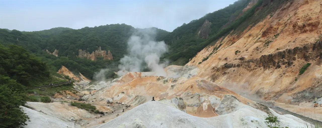 Jigokudani (Hell Valley) in Hokkaido, Japan