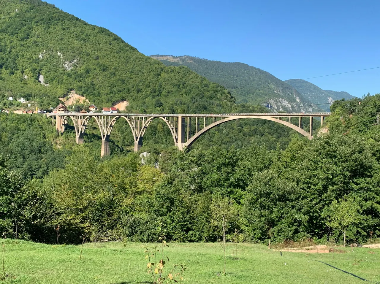 An amazing view of the Tara Bridge in Žabljak, Montenegro