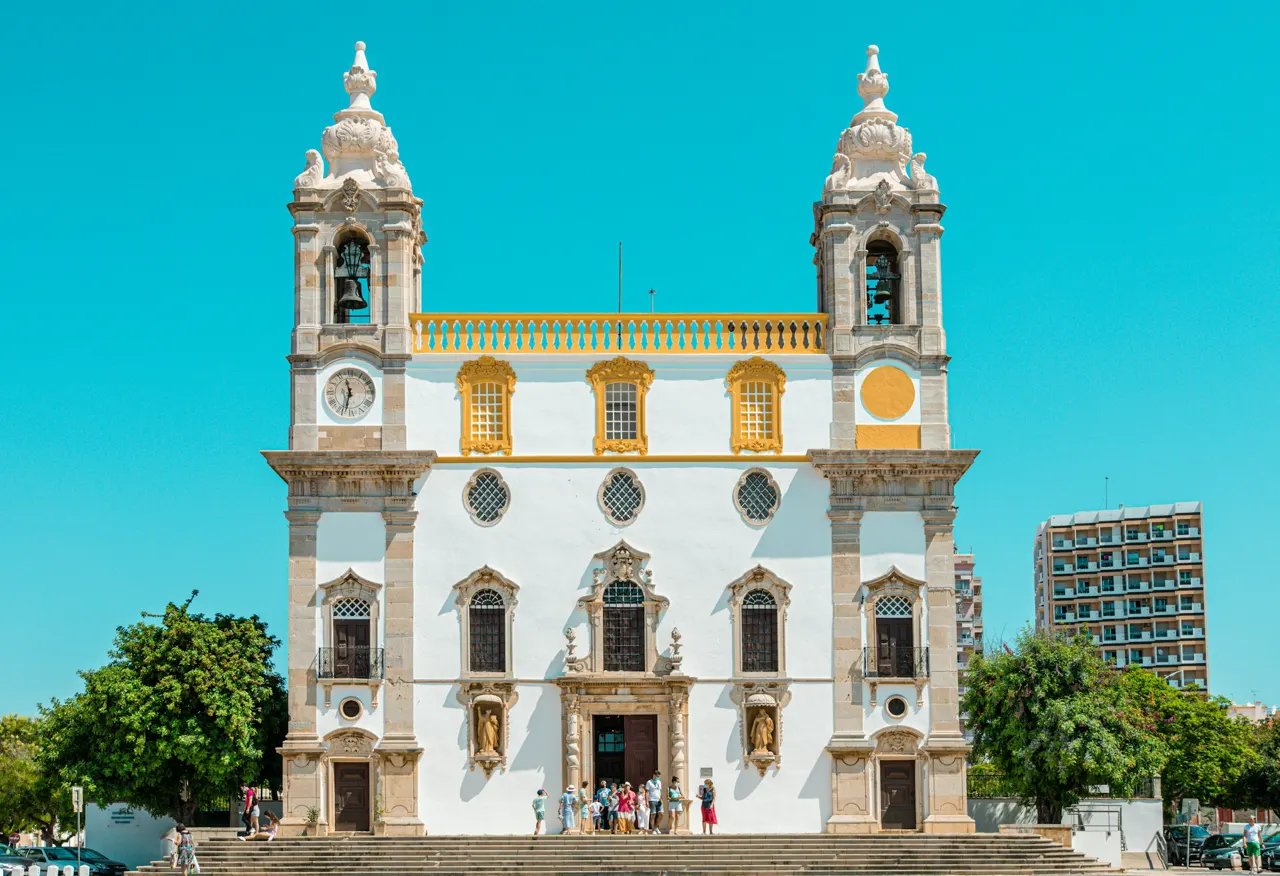 Colourful church in southern Portugal