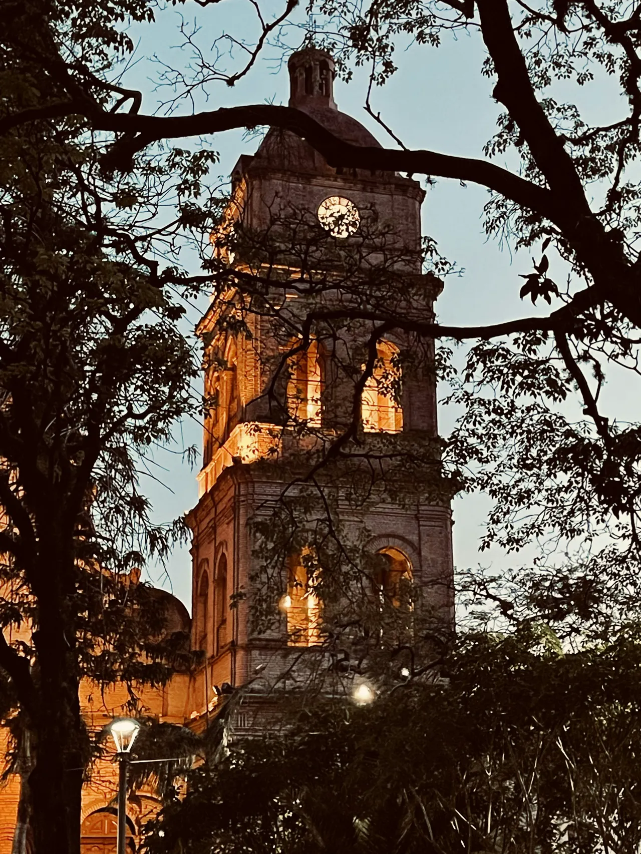 a tall tower with a clock at the top of it
