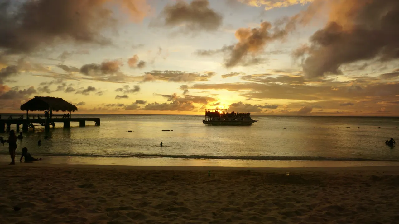 Sunset at Crown Point Beach, Tobago