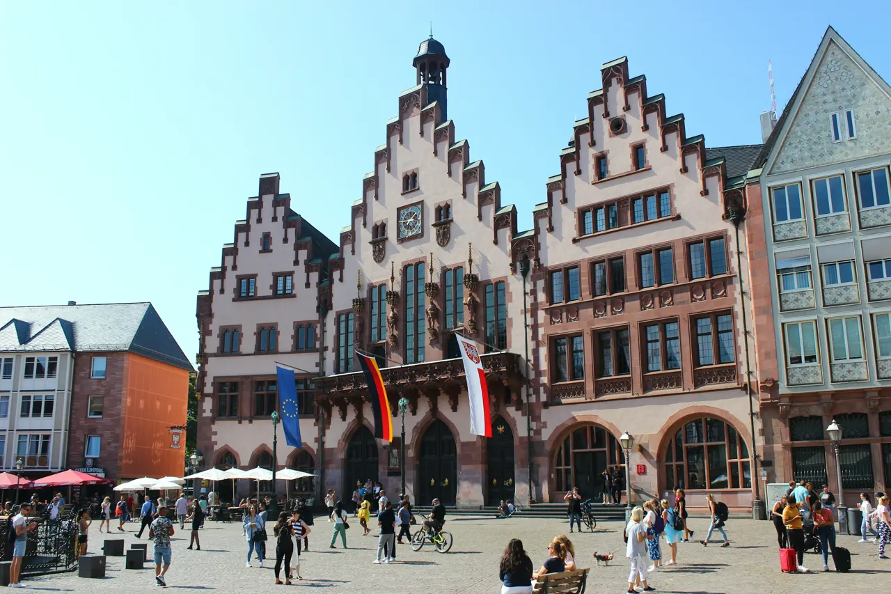 Old Town square of Frankfurt, Germany