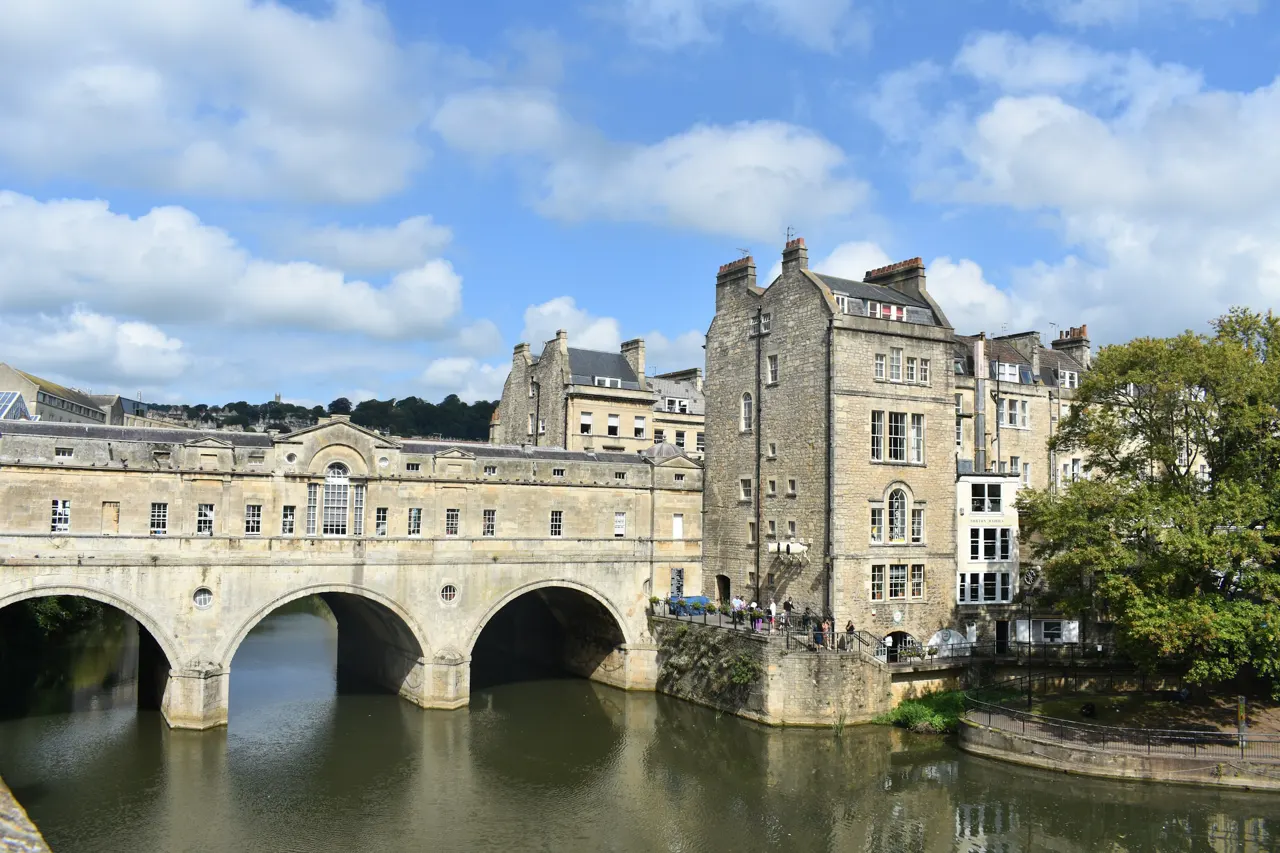 Pulteney Bridge in Bath, UK