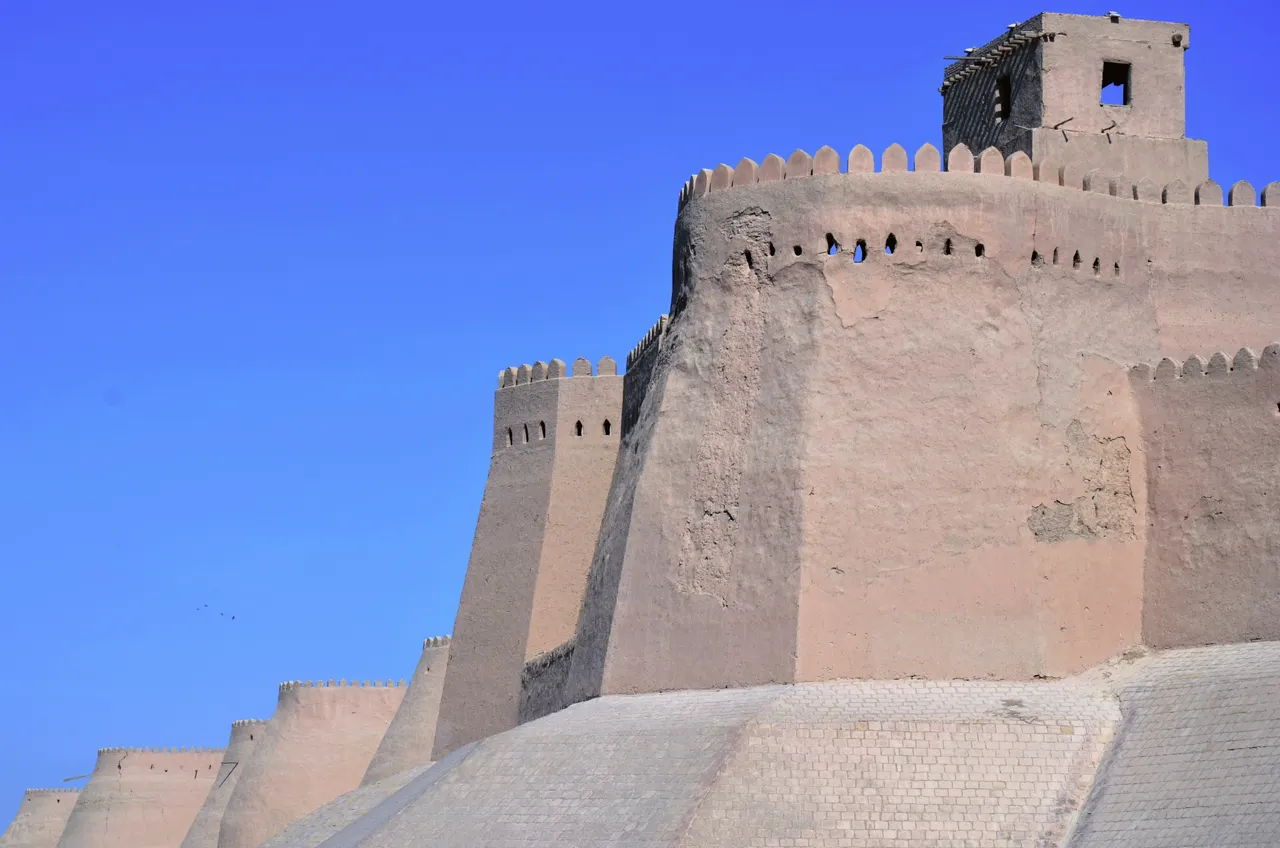 Outer wall of the old city of Khiva
