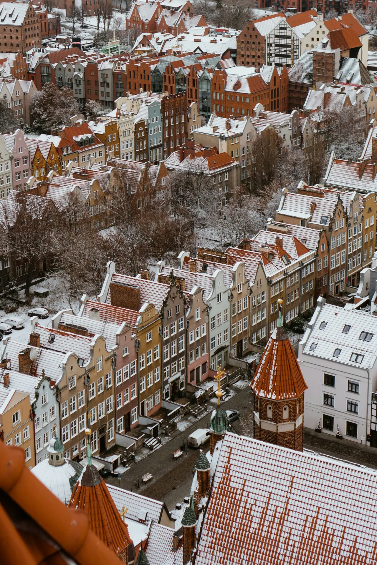 a view of a city with lots of buildings