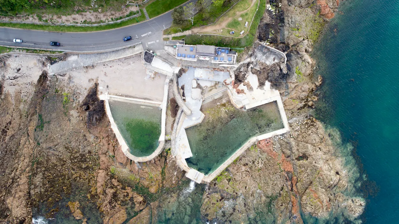 The old bathing pools in St