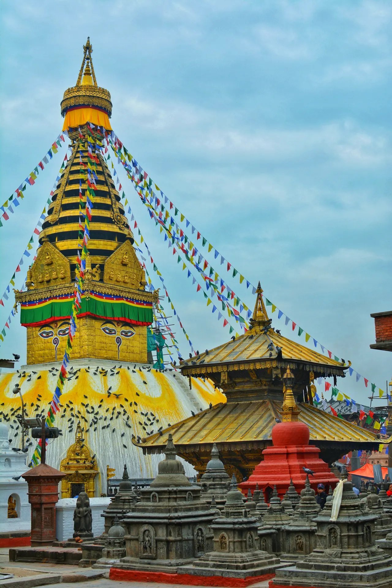 The stupa of Swoyambhunath, Nepal