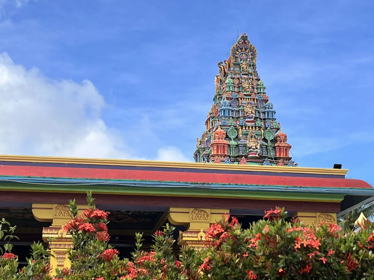 We loved going for vegetarian food at the Saravana Bhavan Pure Vegetarian Restaurant next to the largest Hindu temple in the southern hemisphere, Sri Siva Subramaniya Swami Temple