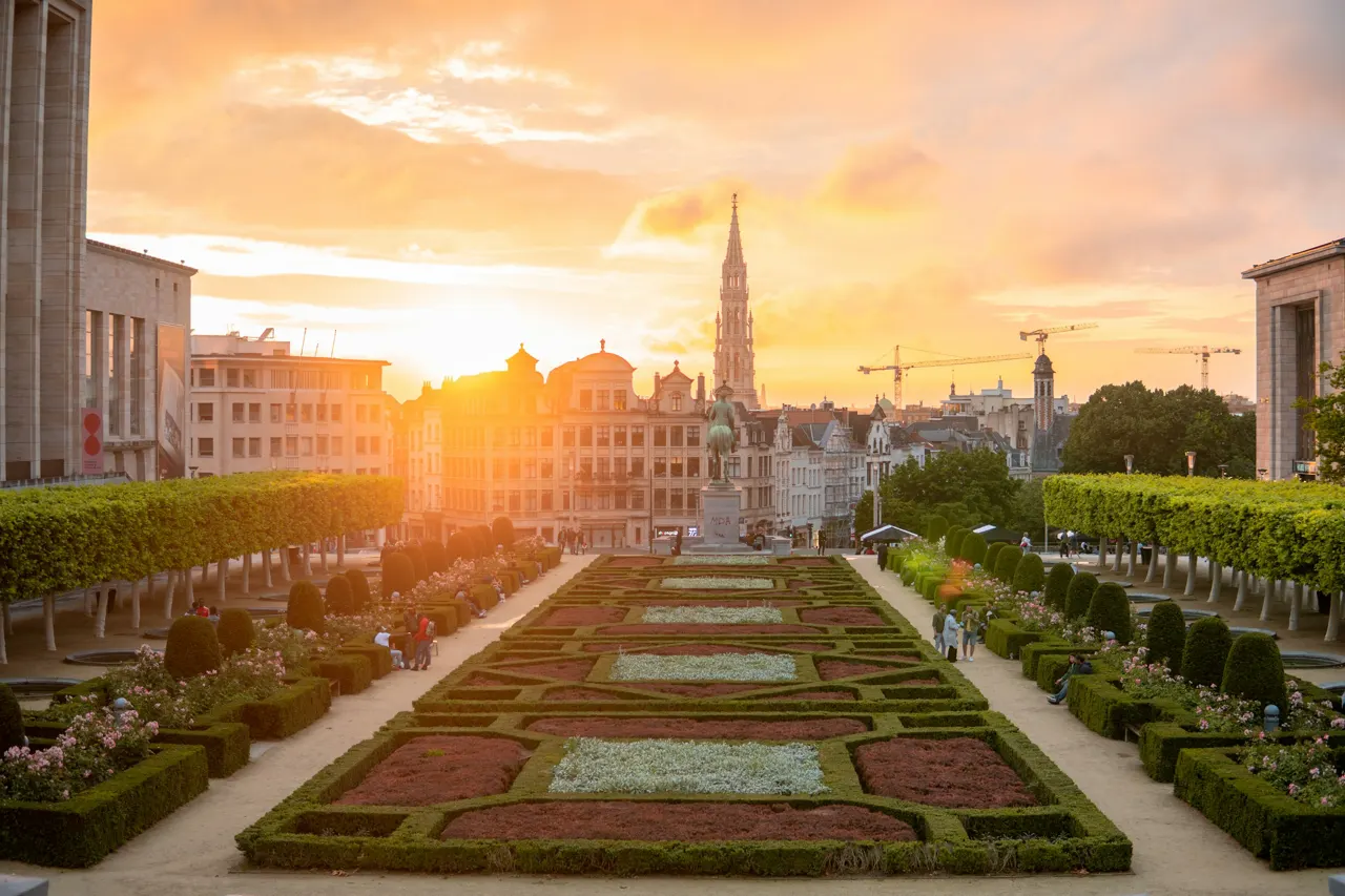 Sunset at Mont des Arts - Brussels | Belgium