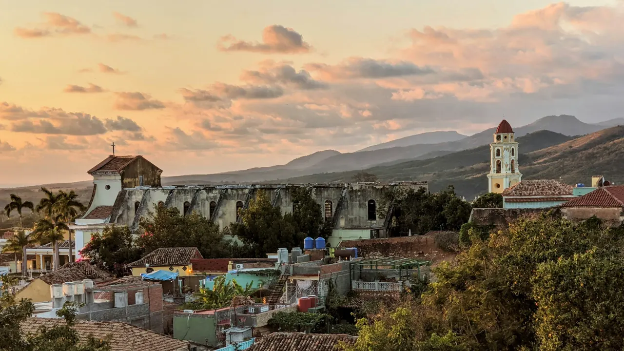 aerial view of city near mountain during daytime