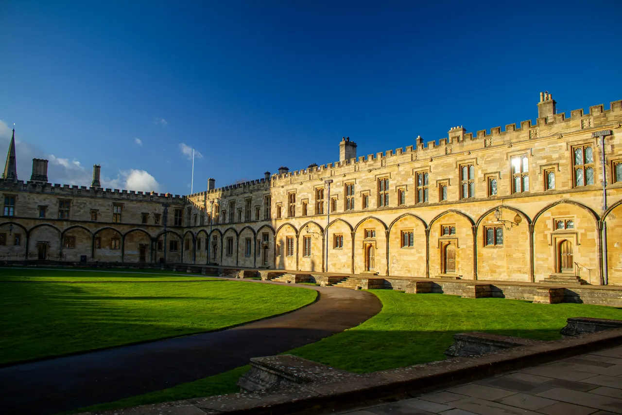 The Tom Quad in Christ church Oxford UK