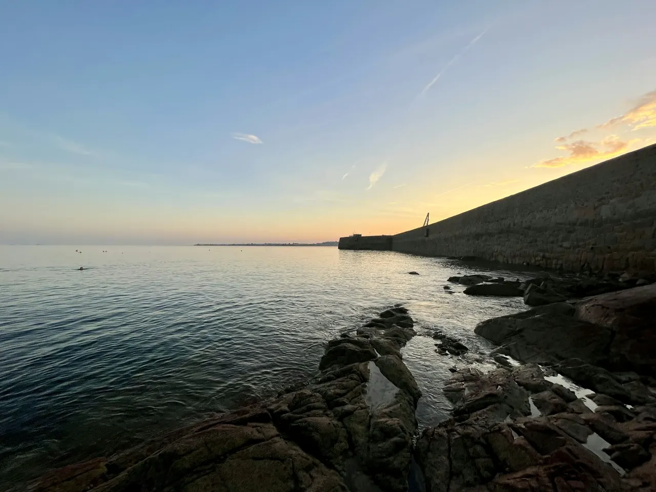 Sunset on Gorey Pier, Jersey