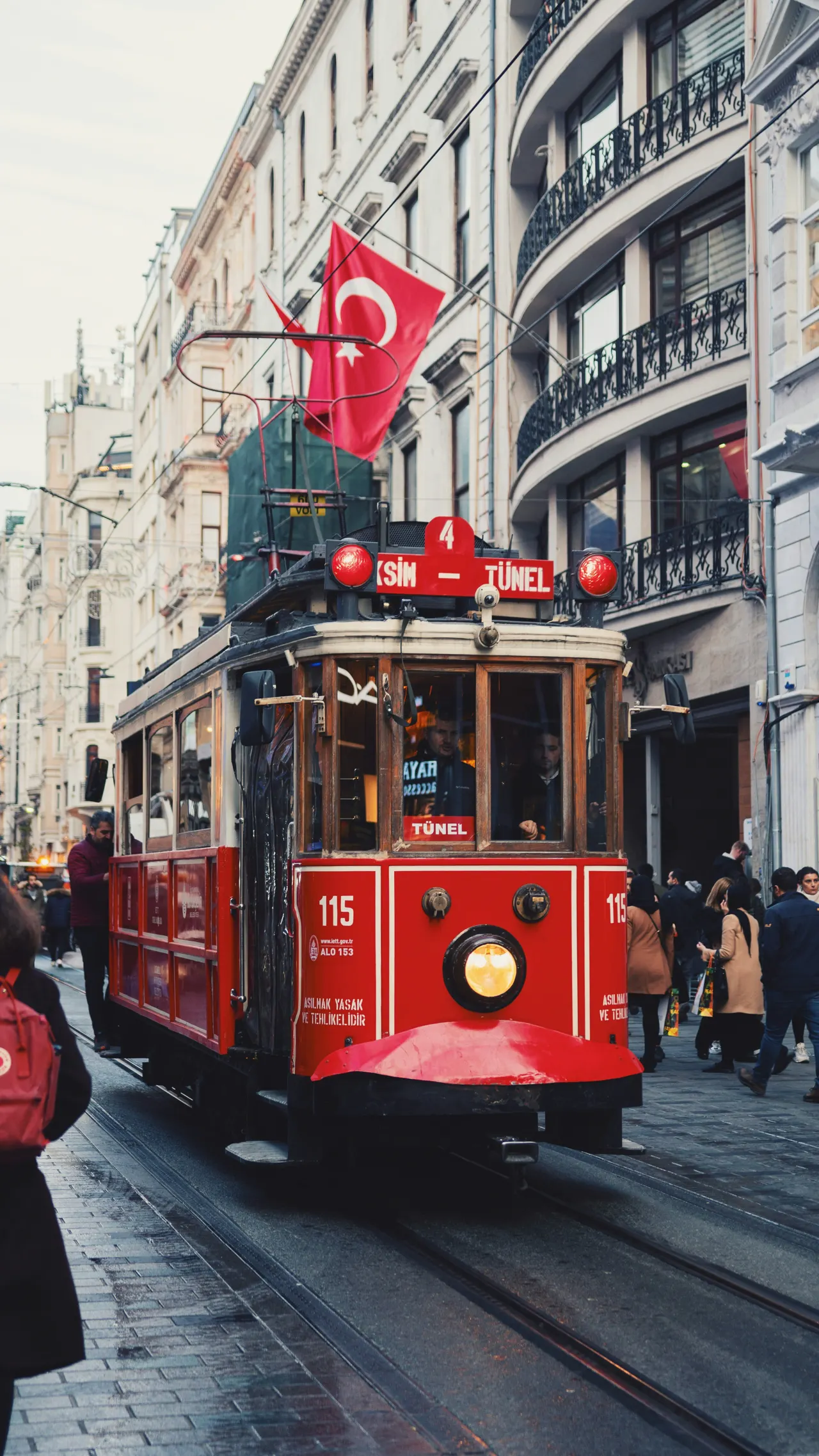 Historic tram in Taskim