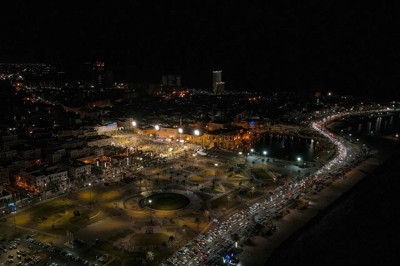 Aerial photos from Tripoli shows the commemoration of the 11th anniversary of the Libyan 17th Feb revolution