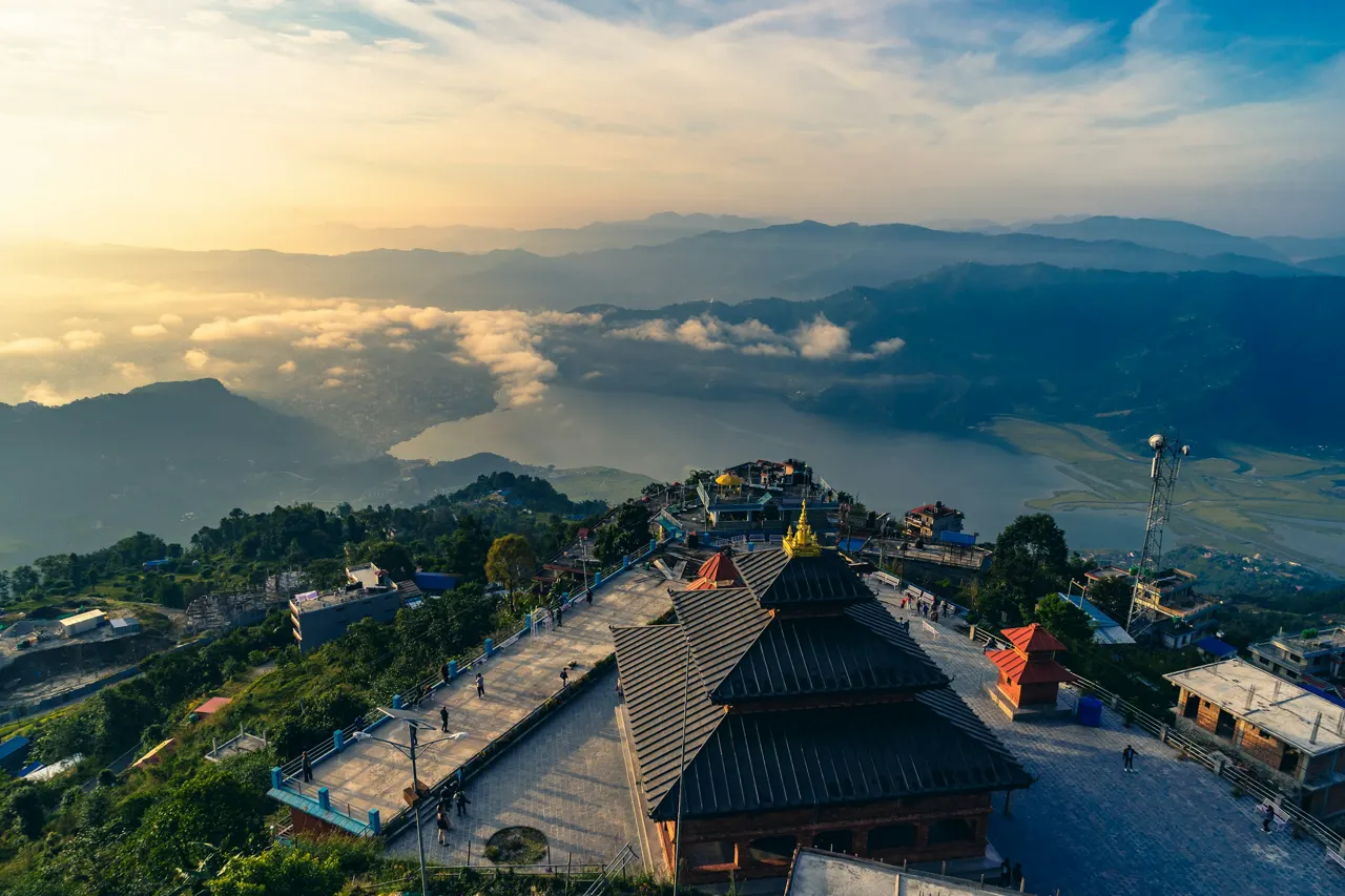 Pokhara from the top of Sarangkot, Nepal