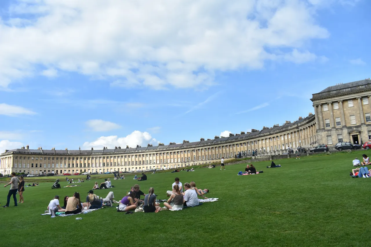 The Royal Crescent in Bath UK