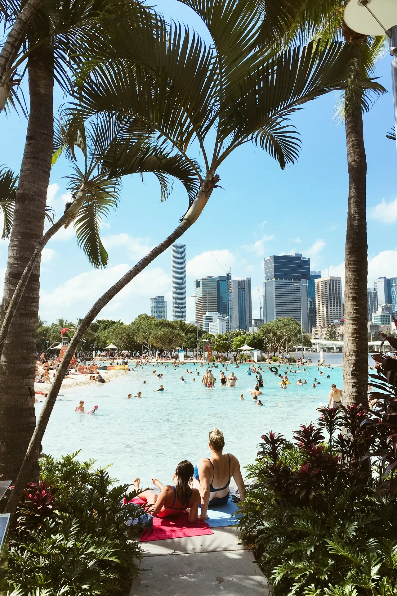 people on beach during daytime