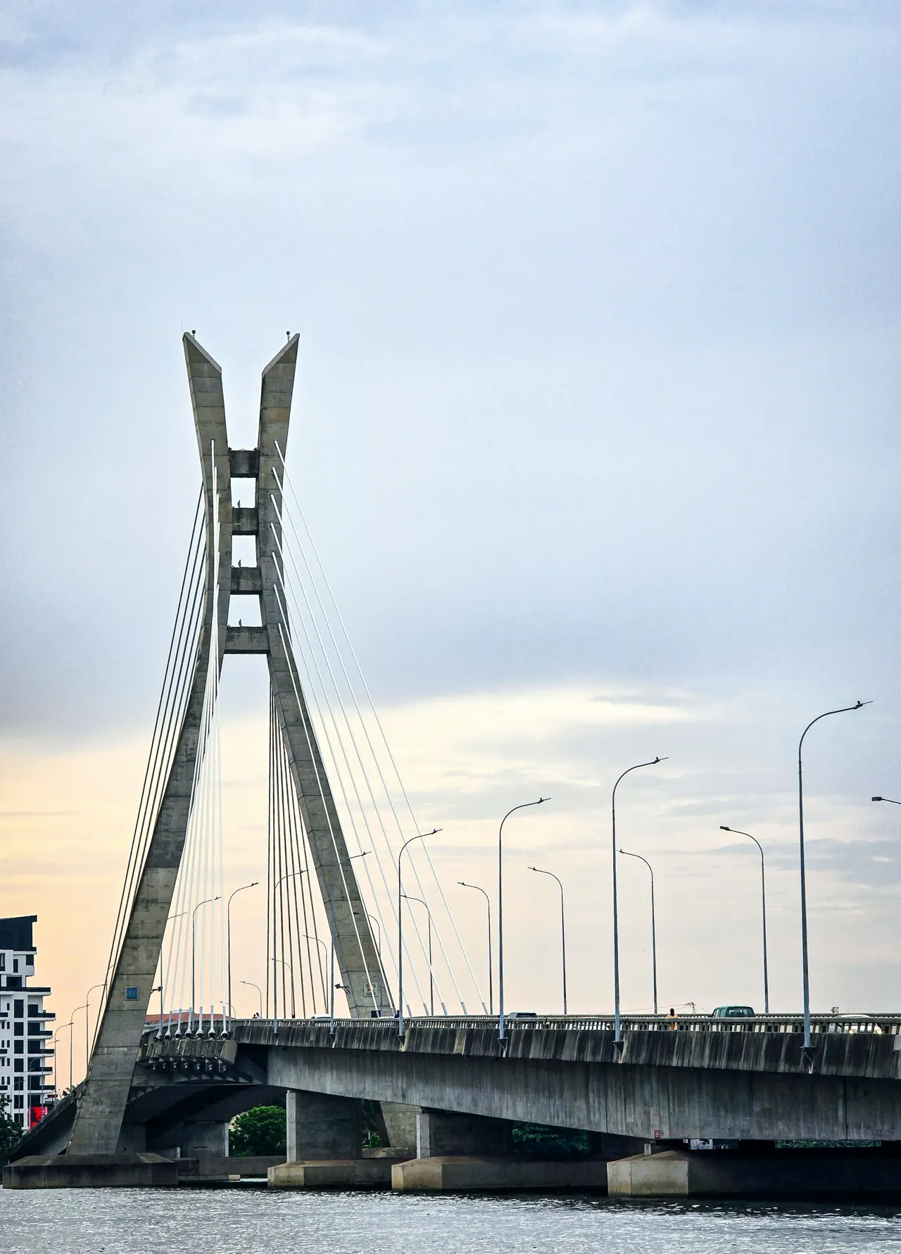Captured by @tundeburemo at the iconic Lekki-Ikoyi Link Bridge in Lagos, Nigeria, this stunning image showcases the architectural brilliance of one of the city's most notable landmarks