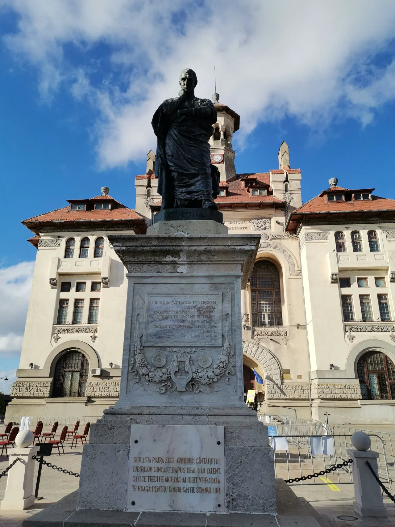 The bust of Ovid in Constanța is a remarkable piece of art, capturing the essence of the poet with striking realism and emotional depth