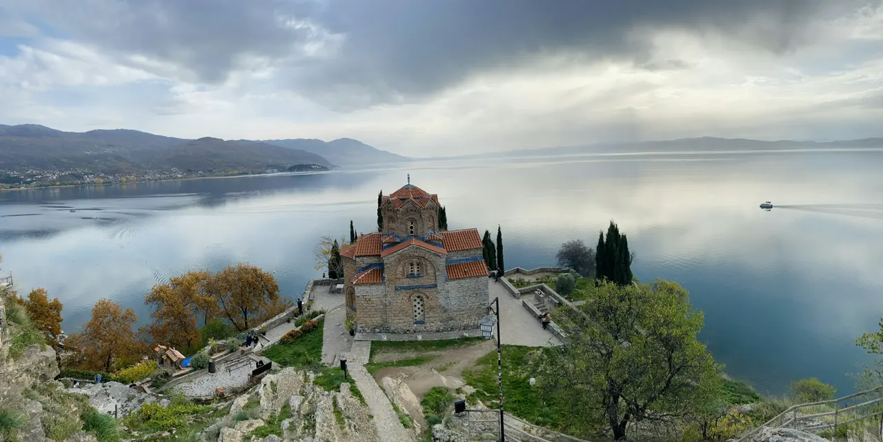 A panorama view over the monastery of St