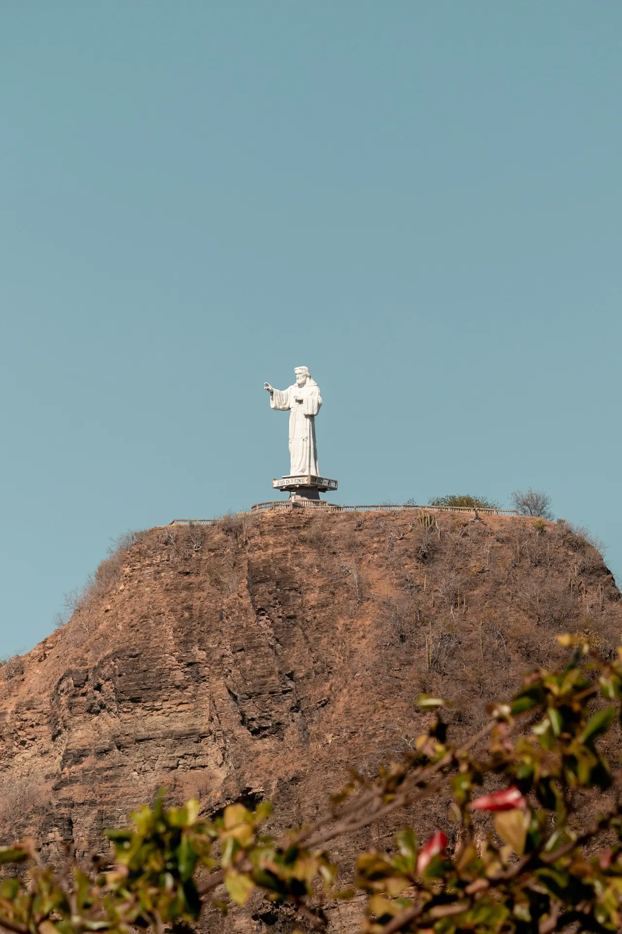 Statue of Cristo de La Misericordia in San Juan del Sur (Nicaragua)