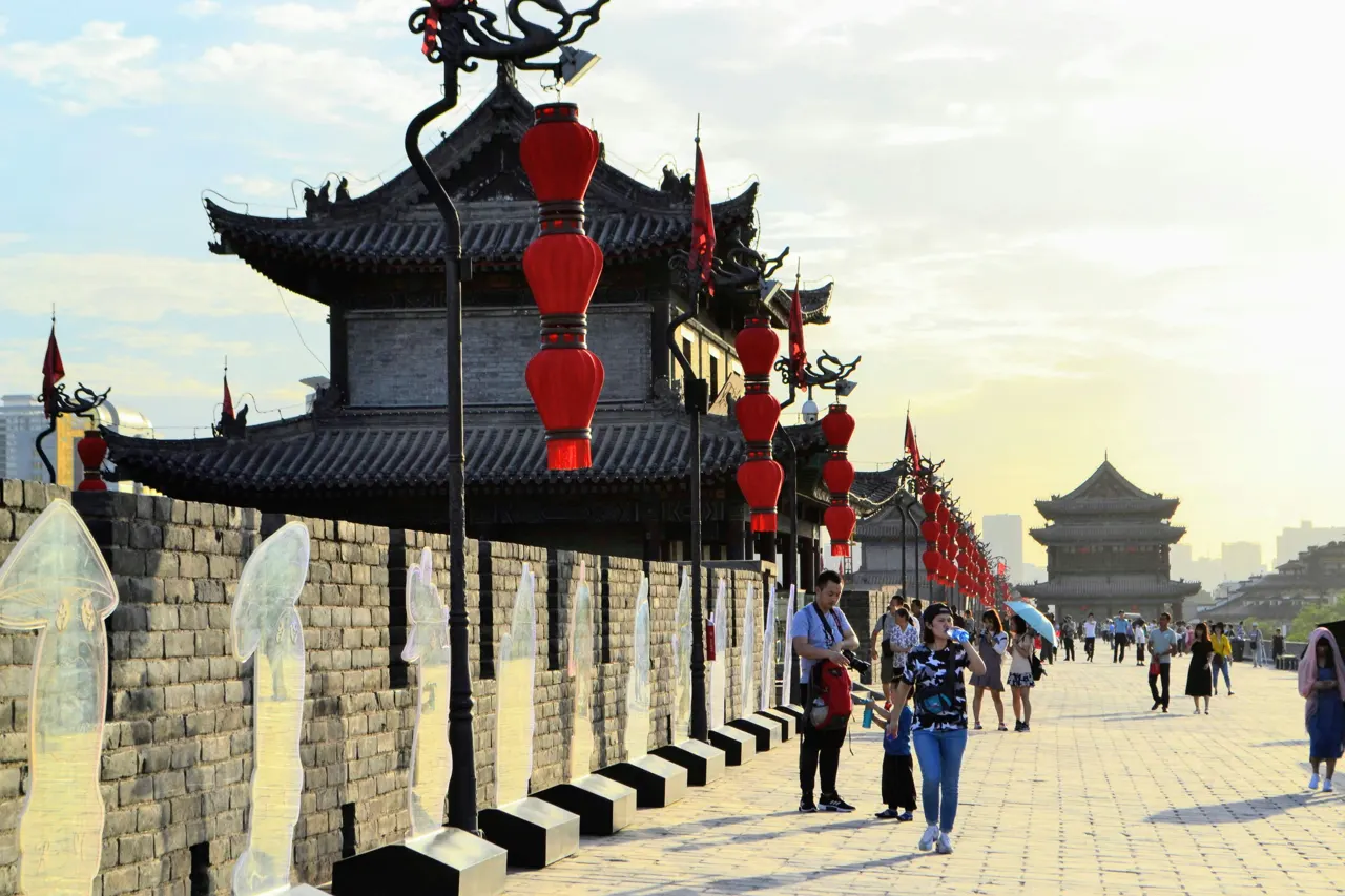 City wall Xi'an china