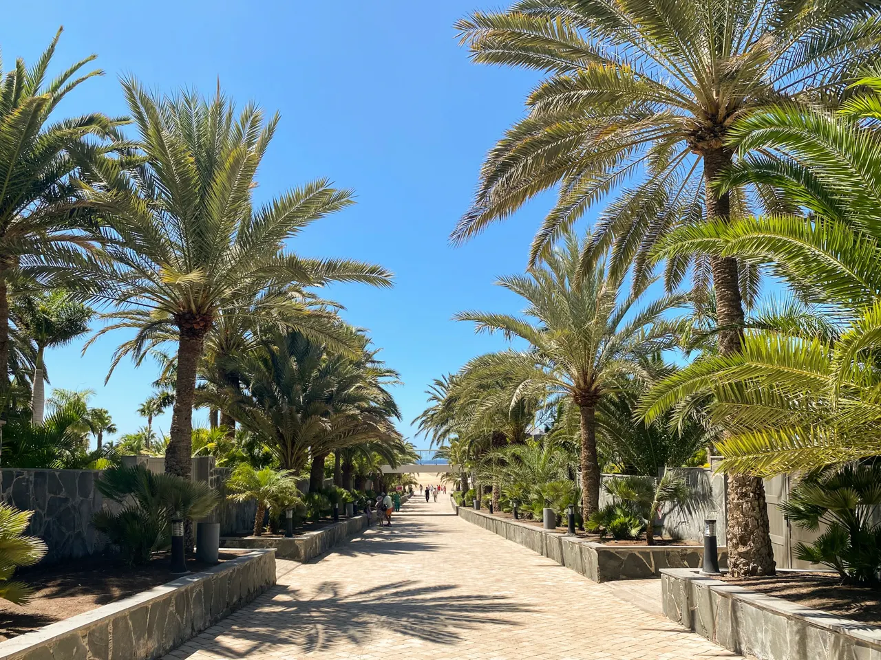 The walkway to the Maspalomas Dunes
