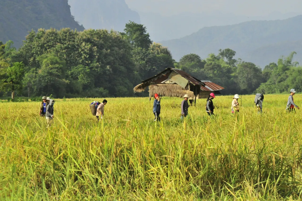 These people were returning home after a hard day's work in the field