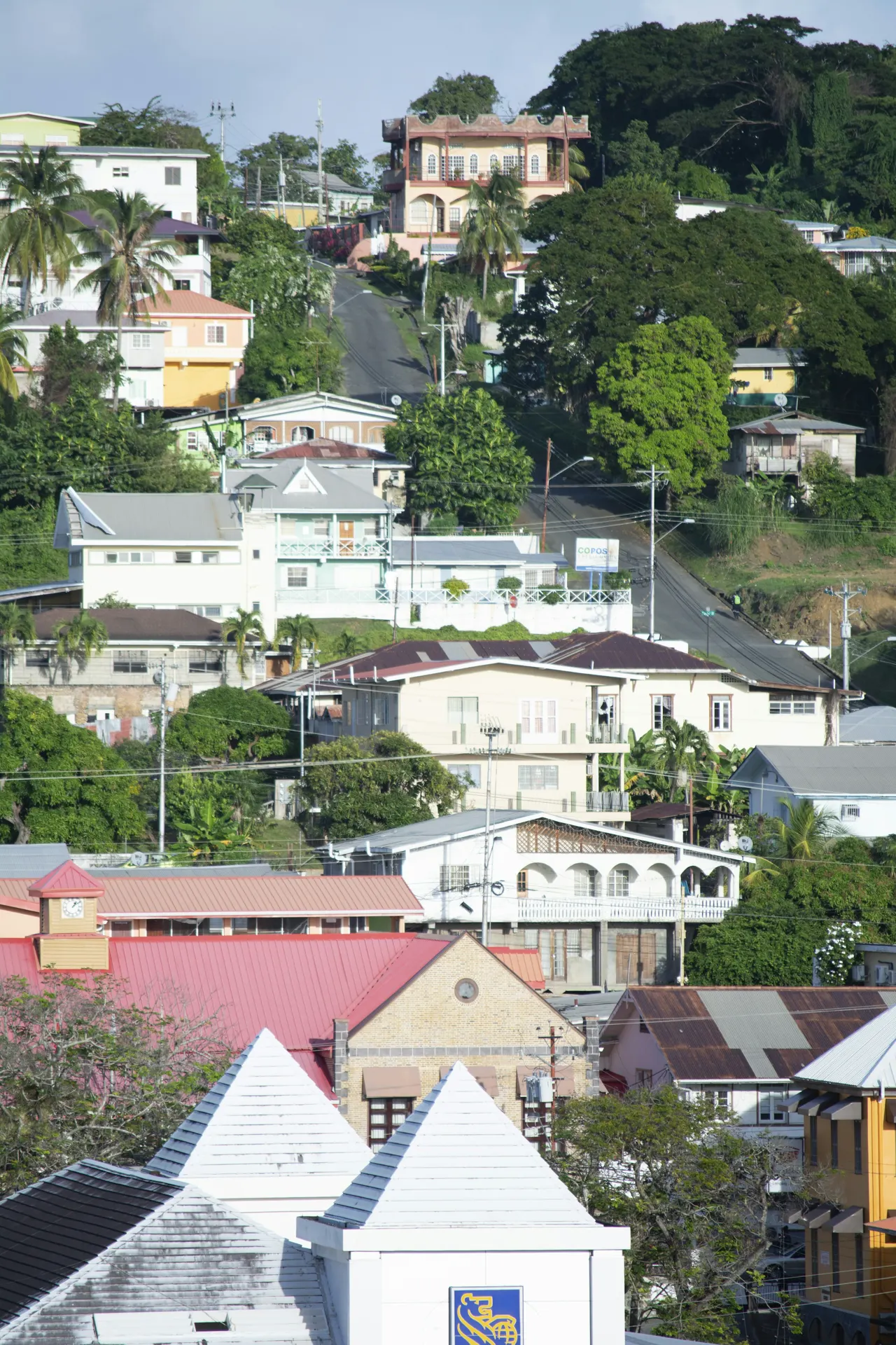 Scarborough streetscape, Tobago, Feb 2018