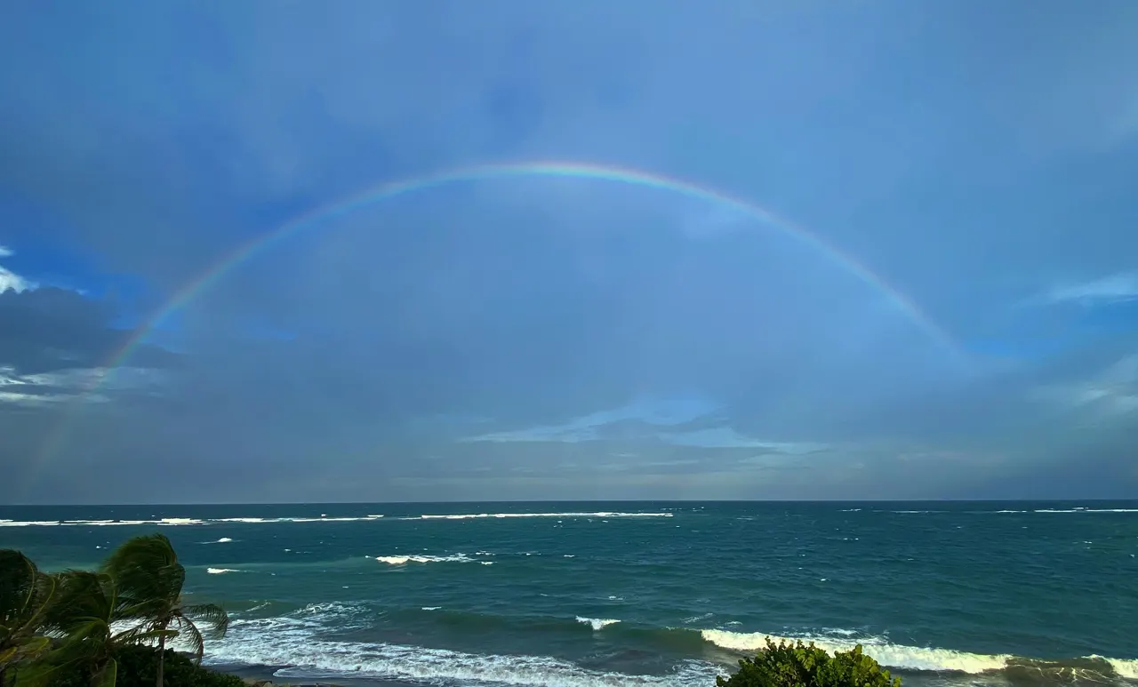 Rainbow over the Atlantic